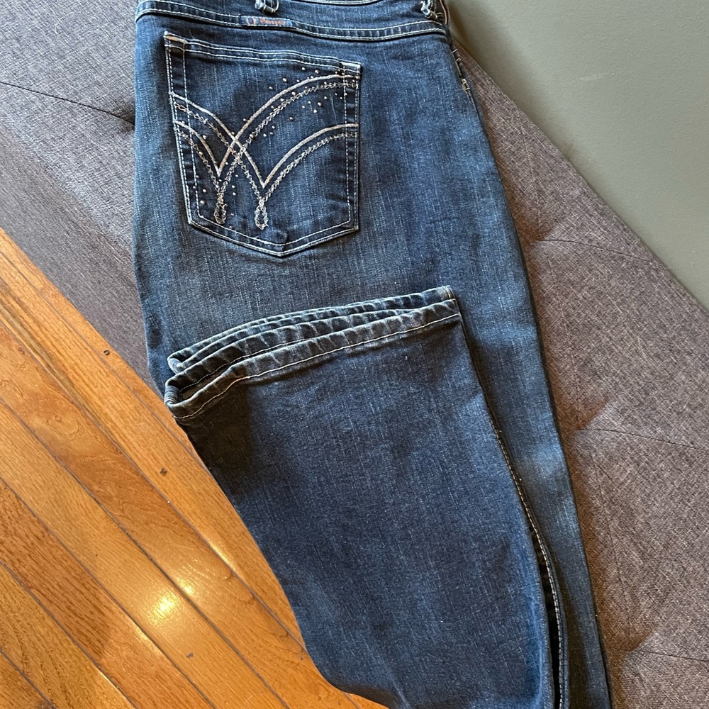 Wrangler QBaby Blue Boot Cut Jeans. These jeans are new without tags.